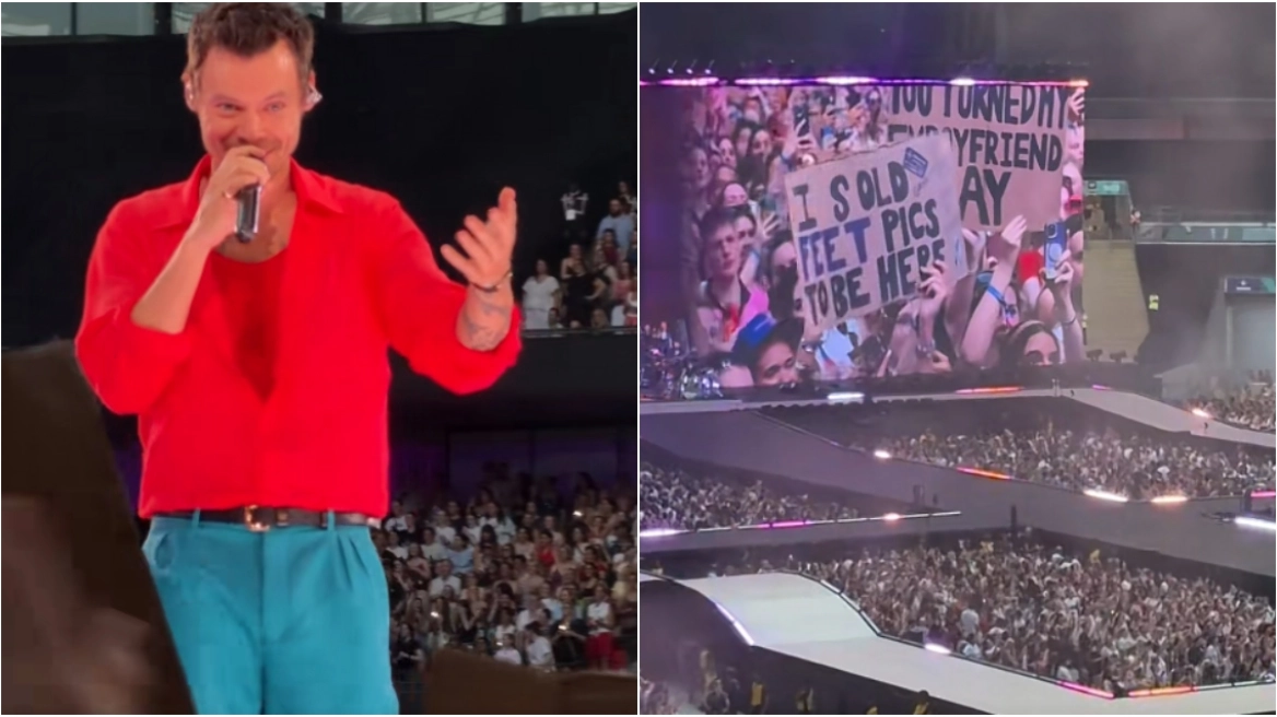 Ο Harry Styles σταμάτησε συναυλία του όταν διάβασε το μήνυμα Ελληνίδας: «Πούλησα φωτογραφίες με τις πατούσες μου για να έρθω εδώ», δείτε βίντεο